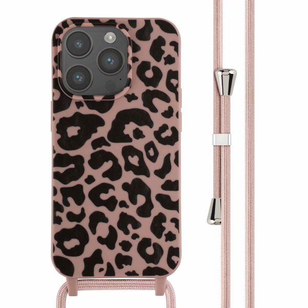 imoshion Silikonhülle design mit Band für das iPhone 14 Pro - Animal Pink