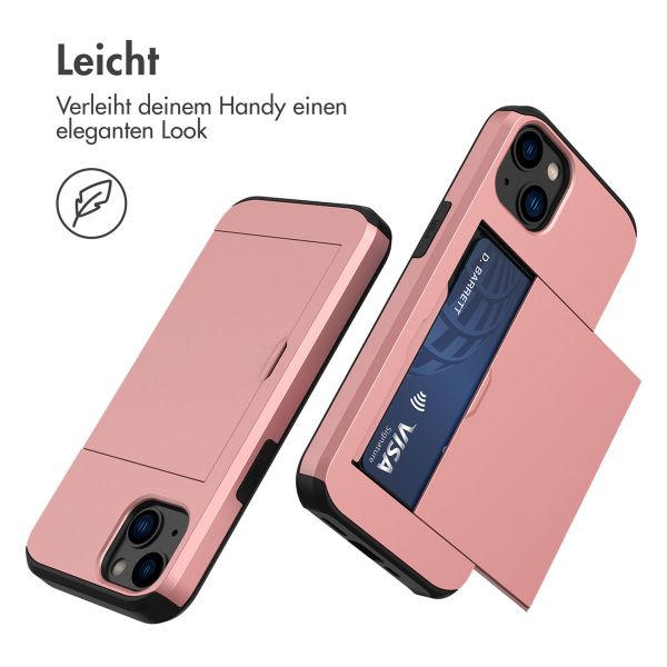 imoshion Backcover mit Kartenfach für das iPhone 13  - Rose Gold