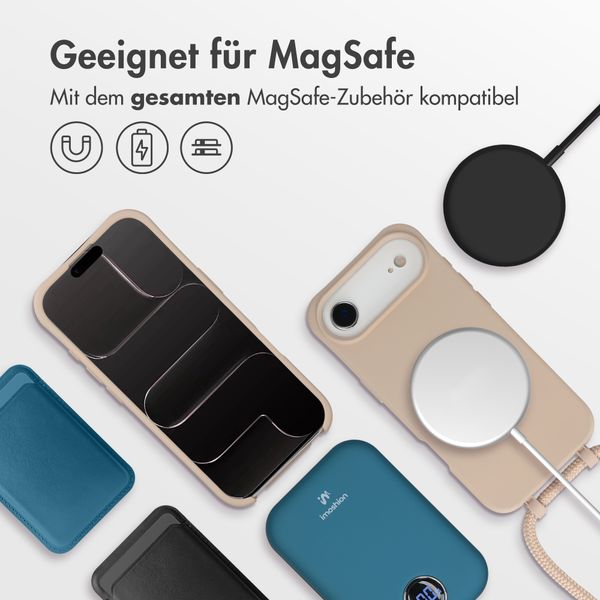 imoshion Color Backcover mit abnehmbarem Handykette und MagSafe Apple iPhone Air - Nude