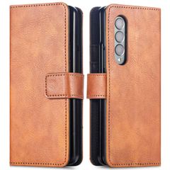 imoshion Luxuriöse Klapphülle Samsung Galaxy Z Fold 4 - Braun