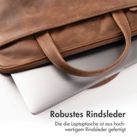 Accezz Leather Laptoptasche 16 Zoll - Cognac
