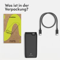 imoshion Powerbank 20.000 mAh - 22,5W Schnellladegerät - USB-C / USB-A - Schwarz
