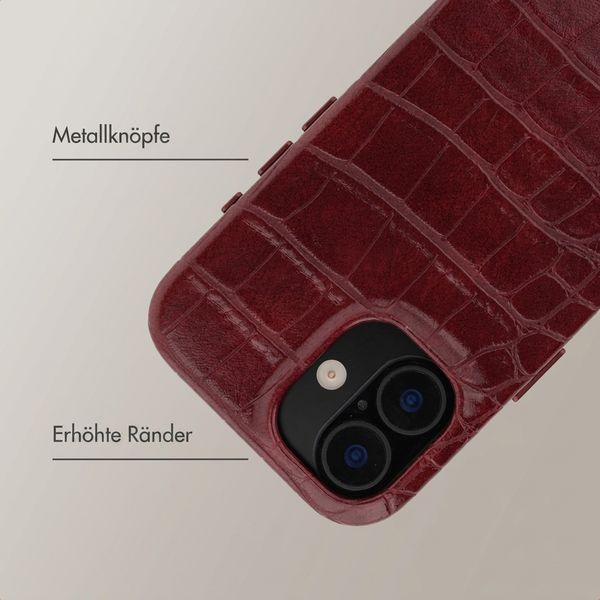 Selencia Croco Backcover mit MagSafe Apple iPhone 17 - Burgundy
