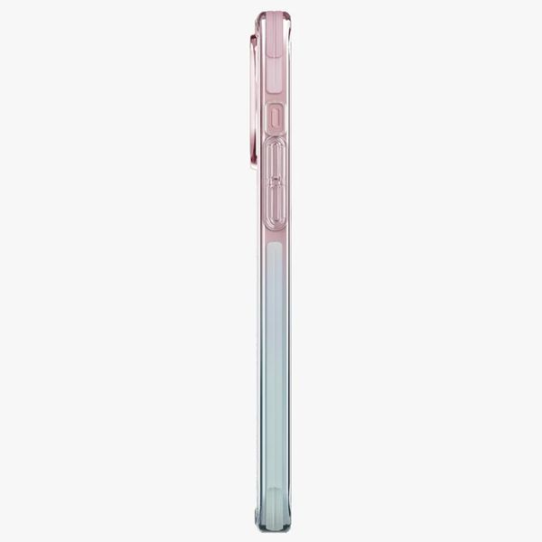 Uniq Combat Duo MagSafe Back Cover für das iPhone 15 - Pastel (Sky Blue/ Powder Pink)