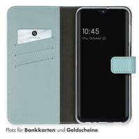 Selencia Echtleder Klapphülle für das Samsung Galaxy A23 (5G) - Air blue