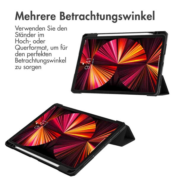 imoshion Trifold Hardcase Klapphülle Apple iPad Pro 11 (2022 / 2021 / 2020 / 2018) - Schwarz