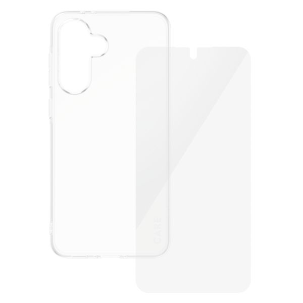 CARE by PanzerGlass Fashion Backcover XR + Ultra-Wide Fit Displayschutz mit Applikator Samsung Galaxy A36 - Transparent