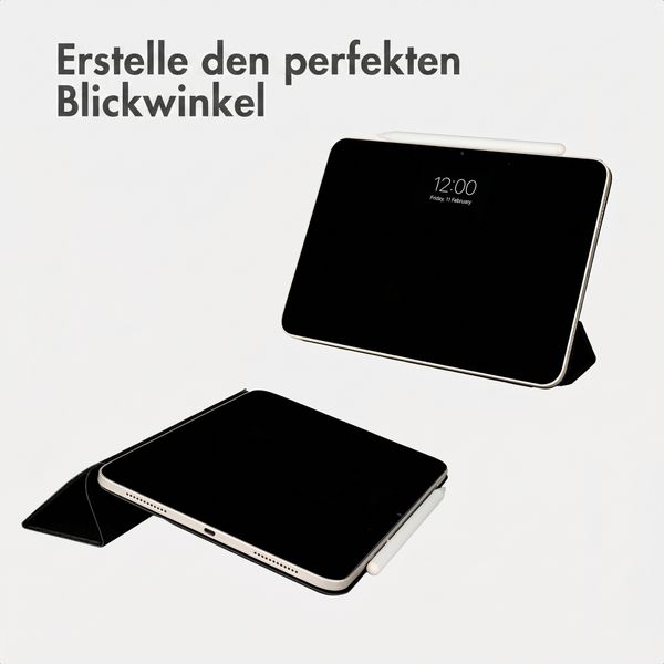 Accezz Leder Trifold Klaphülle Apple iPad Pro 13 (2025) M5 / (2024) M4 - Schwarz