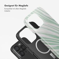 Selencia Vivid Tough Back Cover MagSafe für das iPhone 15 Pro - Nature Grayed Jade