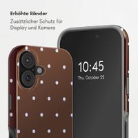 Selencia Vivid Rückabdeckung mit MagSafe Apple iPhone 16 - Happy Dots Chocolate