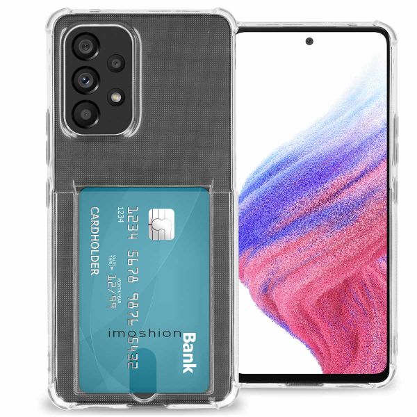 imoshion Soft Case Back Cover mit Kartenfach für das Samsung Galaxy A53 - Transparent