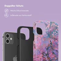 Selencia Vivid Back Cover Apple iPhone 11 - Fresh Paint Flower Orange