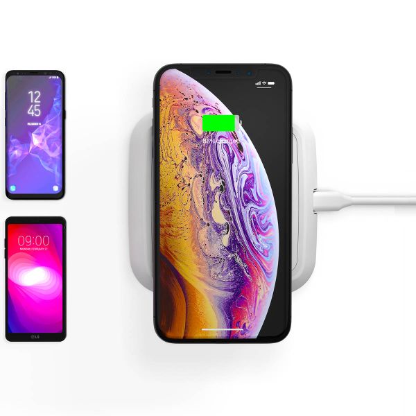 Zens Single Wireless Charger - Kabelloses Ladegerät - 10 Watt - Weiß
