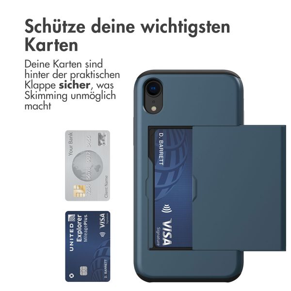 imoshion Backcover mit Kartenfach Apple iPhone Xr - Dunkelblau
