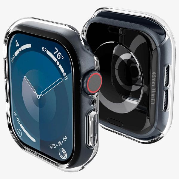 Spigen Thin Fit™ Case für die Apple Watch Series 10 - 42 mm - Crystal Clear