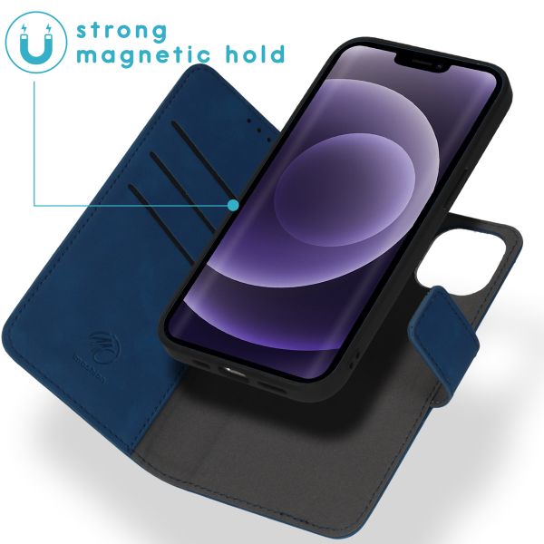imoshion Entfernbare 2-1 Luxus Klapphülle Apple iPhone 13 - Blau