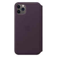Apple Leather Folio Klapphülle Apple iPhone 11 Pro Max - Aubergine