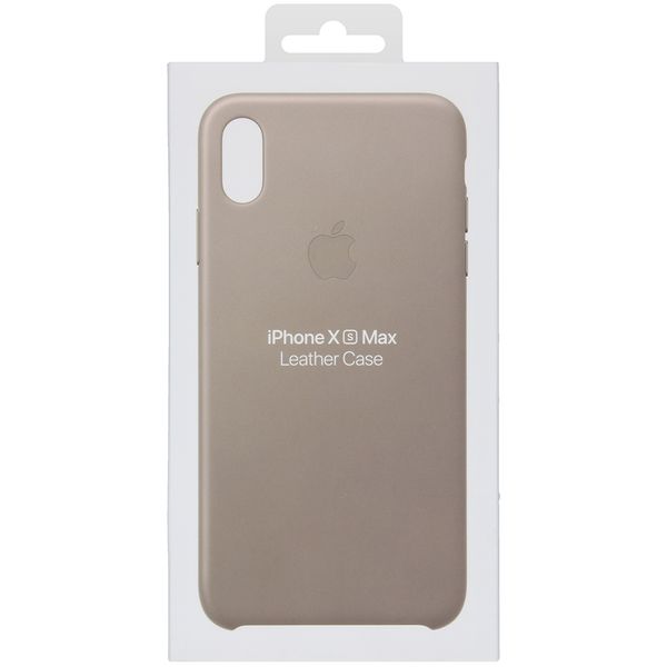 Apple Leder-Case Taupe für das Apple iPhone Xs Max