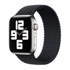 Apple Geflochtenes Solo Loop für das  Apple Watch | 38/40/41/42 mm - Größe 9 - Charcoal