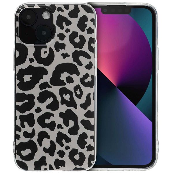 imoshion Design Hülle Apple iPhone 13 Mini - Leopard Transparent