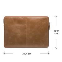 dbramante1928 Skagen Pro - Laptop Hülle 13 Zoll - Laptop Sleeve - Echtes Leder - MacBook Pro 13 Zoll / Air 13 Zoll - Tan