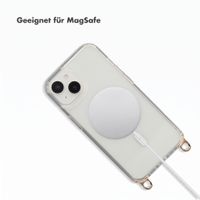 Selencia Rivièra MagSafe Backcover mit abnehmbarem Haken Apple iPhone 14 / 13 - Transparent