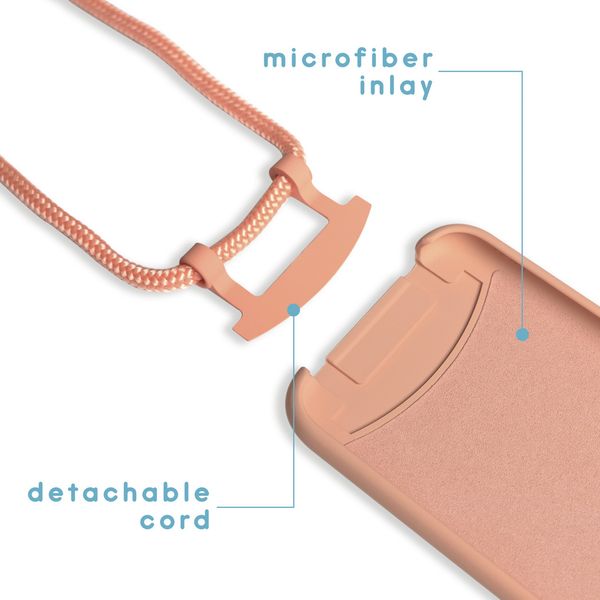 imoshion Color Backcover mit abtrennbarem Band Apple iPhone 12 (Pro) - Peach