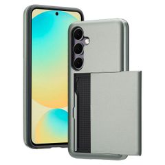 imoshion Backcover mit Kartenfach Samsung Galaxy S24 FE - Dunkelgrün