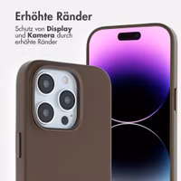 Accezz MagSafe Leather Backcover Apple iPhone 14 Pro - Kaffeebraun