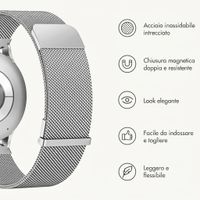 imoshion Mailändische Magnetarmband -   Universelle 20 mm Anschluss - Silber