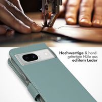Selencia Echtleder Klapphülle Google Pixel 8a - Air Blue