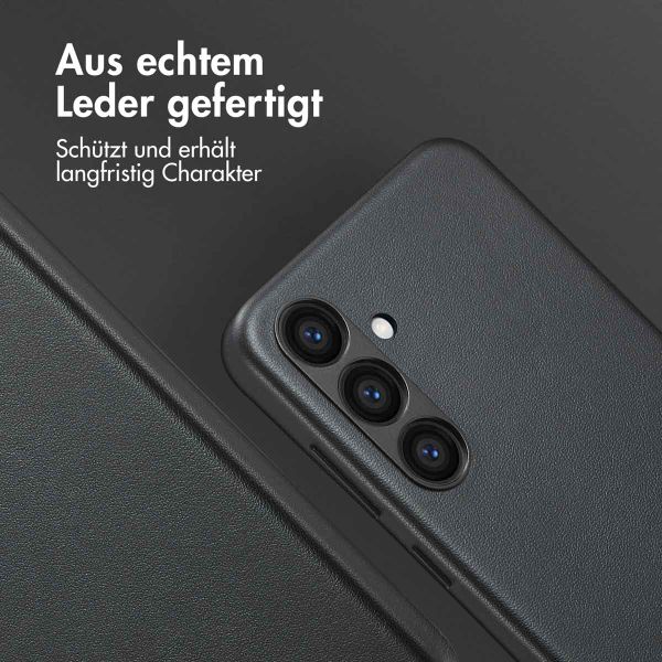 Accezz MagSafe Leather Backcover Samsung Galaxy S24 Plus - Onyx Black