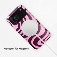Selencia Vivid Rückabdeckung mit MagSafe Apple iPhone 18 Pro Max / 17 Pro Max - Wavy Swirl Pink Plum
