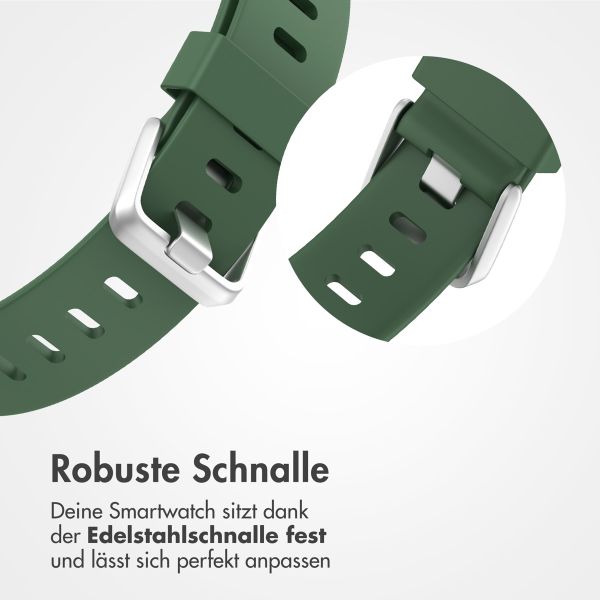 imoshion Silikonband für das  Fitbit Versa / Versa 2 / Versa Lite - Größe L - Dunkelgrün