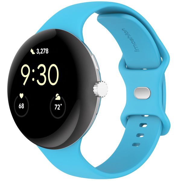 imoshion Silikonarmband für die Google Pixel Watch 3 - 45 mm - Größe L - Blau