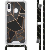 imoshion Design Hülle mit Band für das Samsung Galaxy A40 - Black Graphic