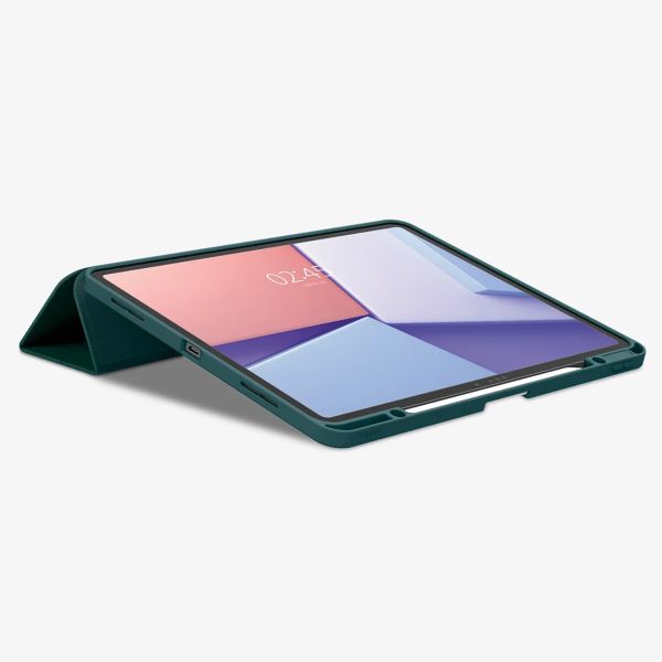 Spigen Urban Fit Klapphülle iPad Air 11 Zoll (2024) M2 / Air 5 (2022) / Air 4 (2020) - Midnight Green