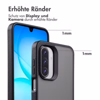 Accezz Rugged Frosted Back Cover Samsung Galaxy A17 - Schwarz