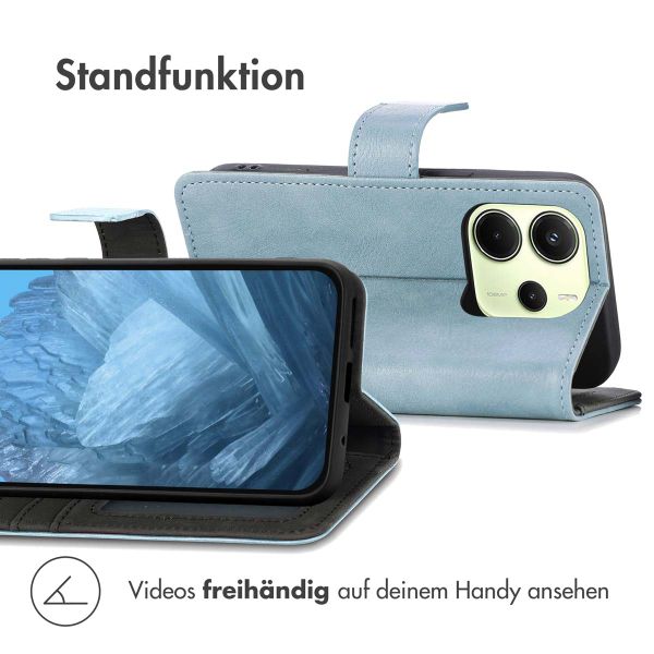 imoshion Luxuriöse Klapphülle Xiaomi Redmi Note 14 (4G) - Hellblau