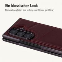 imoshion Kunstleder MagSafe Backcover mit Kartenfach Samsung Galaxy Z Fold 8 Ultra - Wine Red