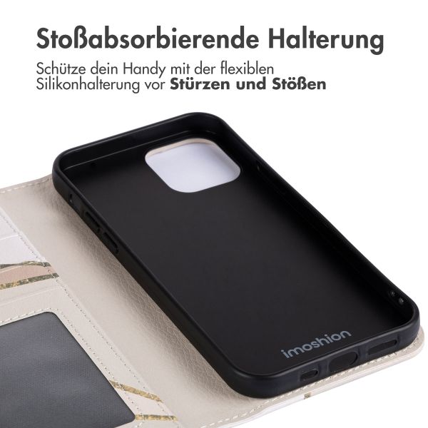 imoshion Design Klapphülle iPhone 15 - Beige Graphic