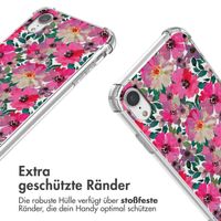 imoshion Design Hülle mit Band Apple iPhone Xr - Flower Water