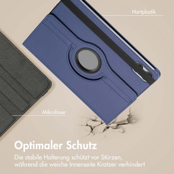 imoshion 360° drehbare Klapphülle für das Xiaomi Redmi Pad Pro / POCO Pad - Dunkelblau