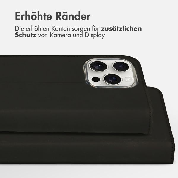 Accezz Wallet TPU Klapphülle für das Apple iPhone 16 Pro Max - Schwarz