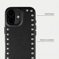 Selencia Studs Backcover mit MagSafe Apple iPhone 16 - Velvet Black