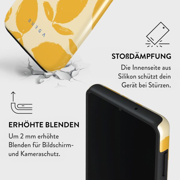 Burga Tough Back Cover für das Samsung Galaxy S21 FE - Lemon Tart