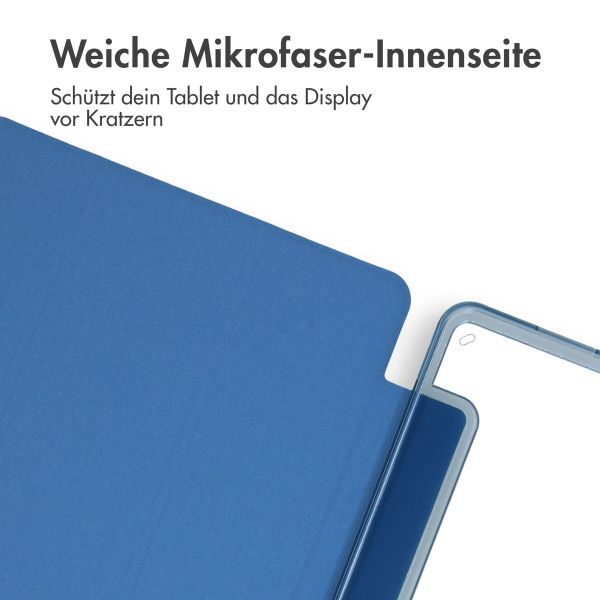 imoshion Trifold Hardcase Klapphülle für das Xiaomi Pad 6 / 6 Pro - Blau