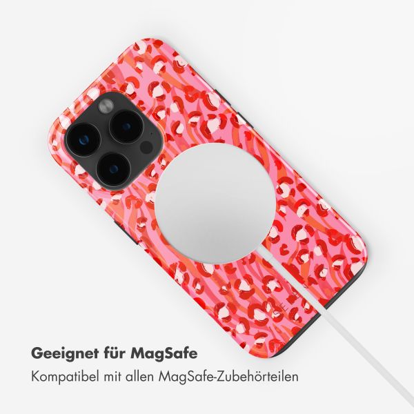 Selencia Vivid Tough Back Cover mit MagSafe für das iPhone 15 Pro Max - Wild Spots Lipstick