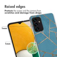 imoshion Design Hülle für das Samsung Galaxy A13 (5G) / A04s - Blue Graphic