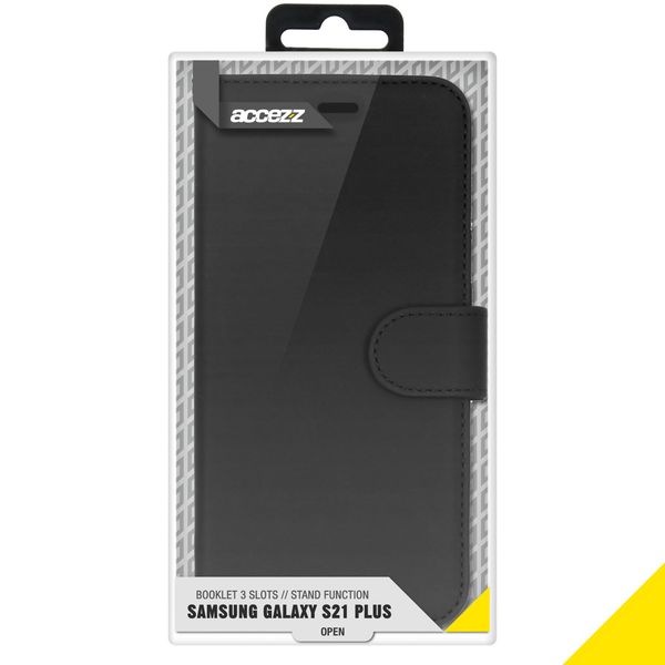 Accezz Wallet TPU Klapphülle Samsung Galaxy S21 Plus - Schwarz